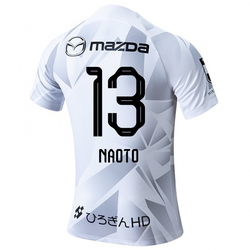 Kinder Naoto Arai #13 Weiß Grau Schwarz Auswärtstrikot Trikot 2024/25 T-Shirt Österreich