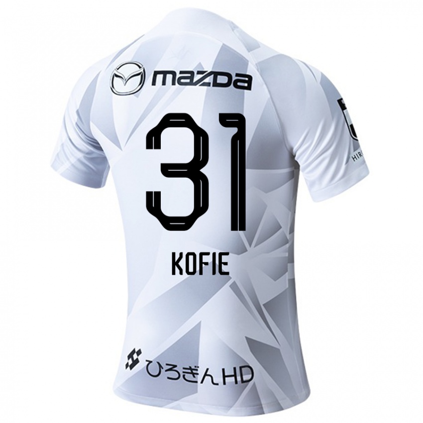 Kinder Shota Kofie #31 Weiß Grau Schwarz Auswärtstrikot Trikot 2024/25 T-Shirt Österreich