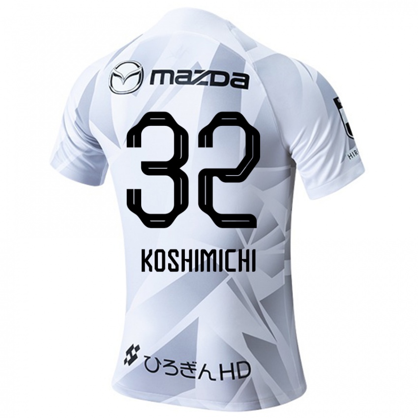 Kinder Sota Koshimichi #32 Weiß Grau Schwarz Auswärtstrikot Trikot 2024/25 T-Shirt Österreich