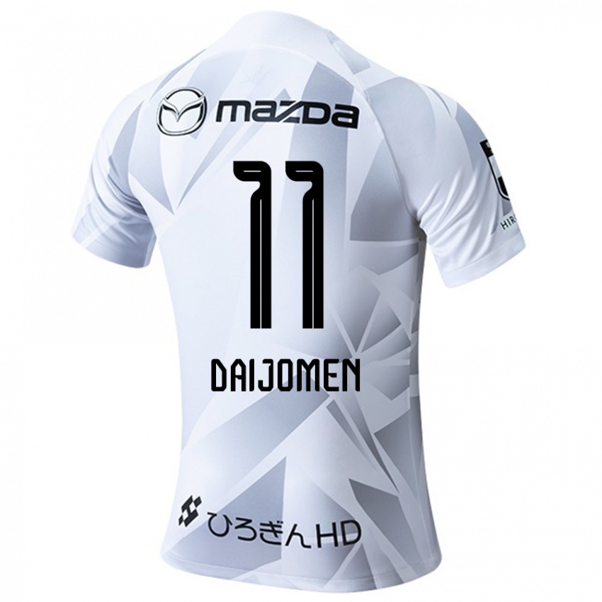 Kinder Arashi Daijomen #11 Weiß Grau Schwarz Auswärtstrikot Trikot 2024/25 T-Shirt Österreich