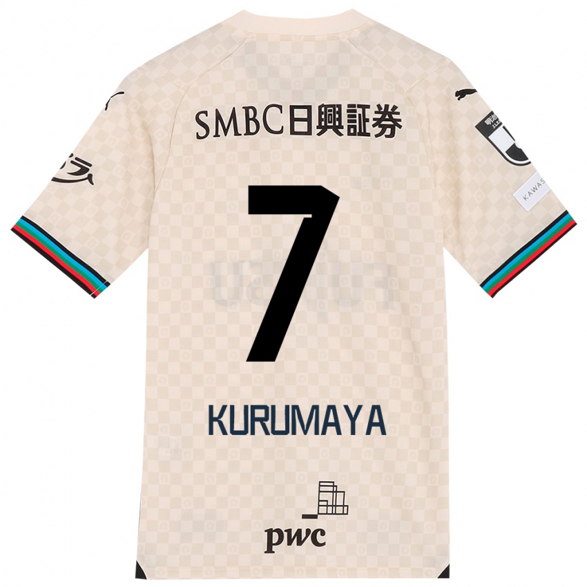 Kinder Shintaro Kurumaya #7 Weiß Grau Auswärtstrikot Trikot 2024/25 T-Shirt Österreich