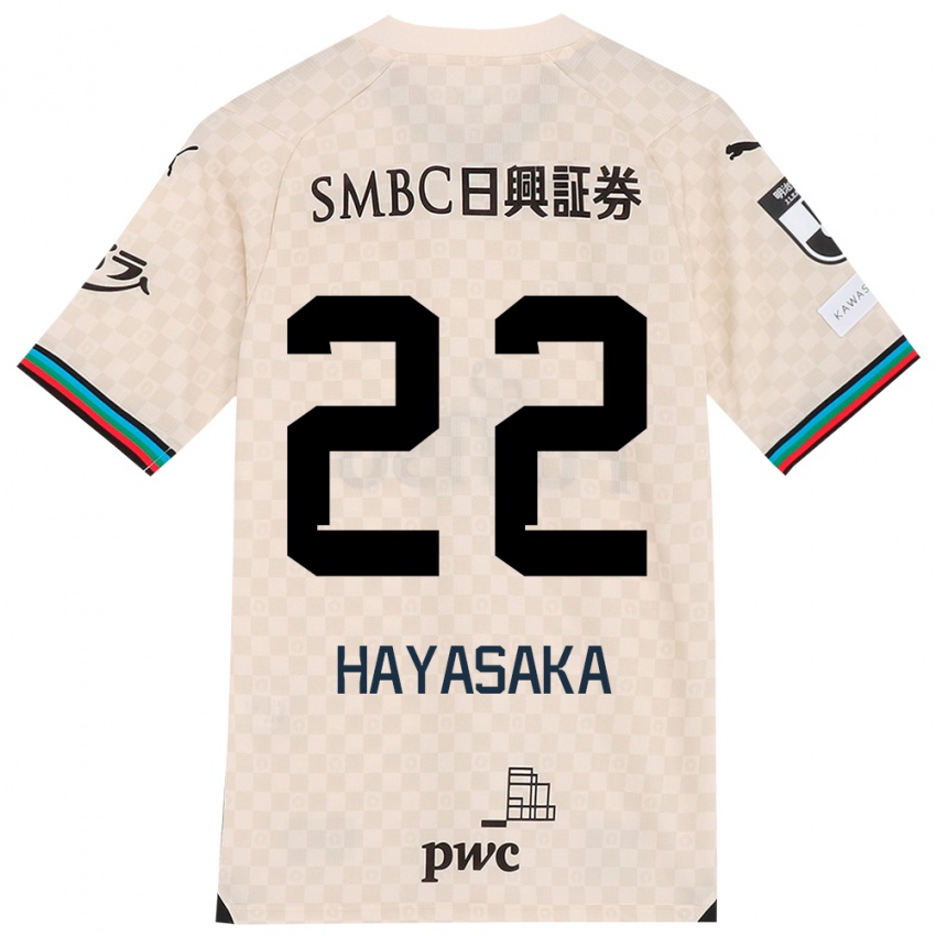 Kinder Yuki Hayasaka #22 Weiß Grau Auswärtstrikot Trikot 2024/25 T-Shirt Österreich