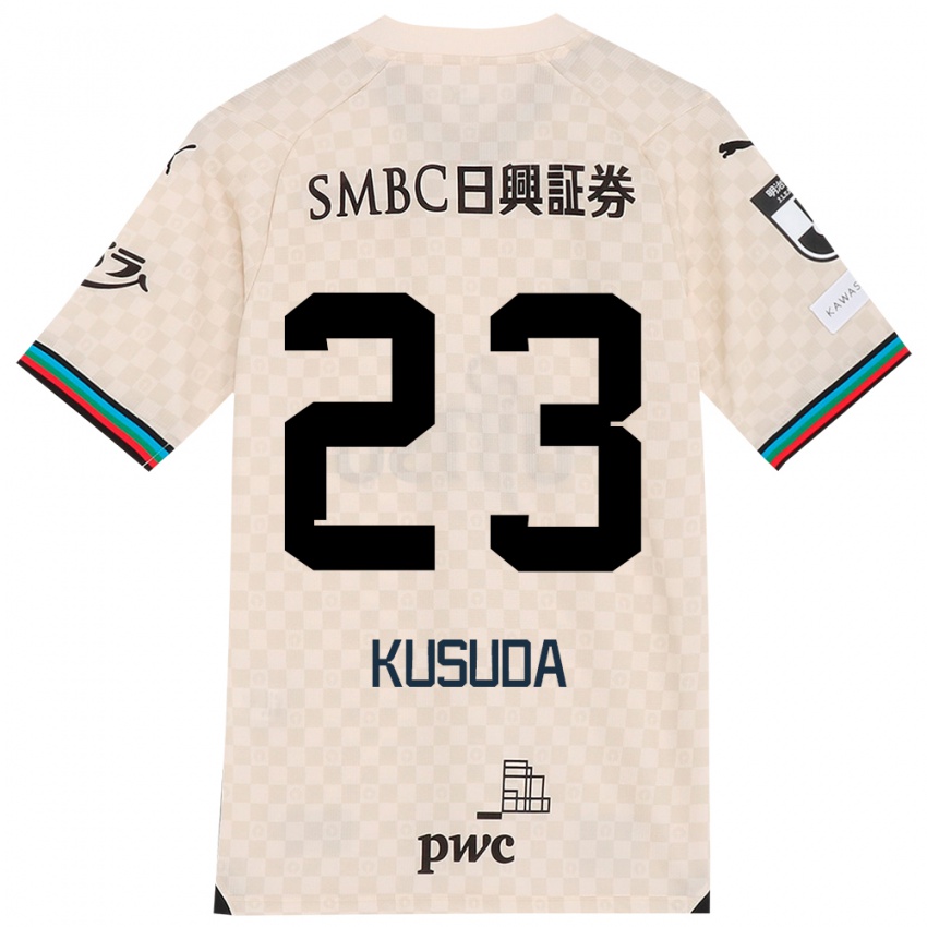 Kinder Haruki Kusuda #23 Weiß Grau Auswärtstrikot Trikot 2024/25 T-Shirt Österreich