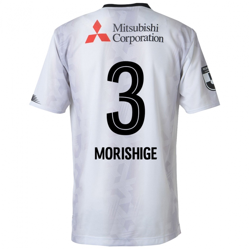 Kinder Masato Morishige #3 Weiß Schwarz Auswärtstrikot Trikot 2024/25 T-Shirt Österreich