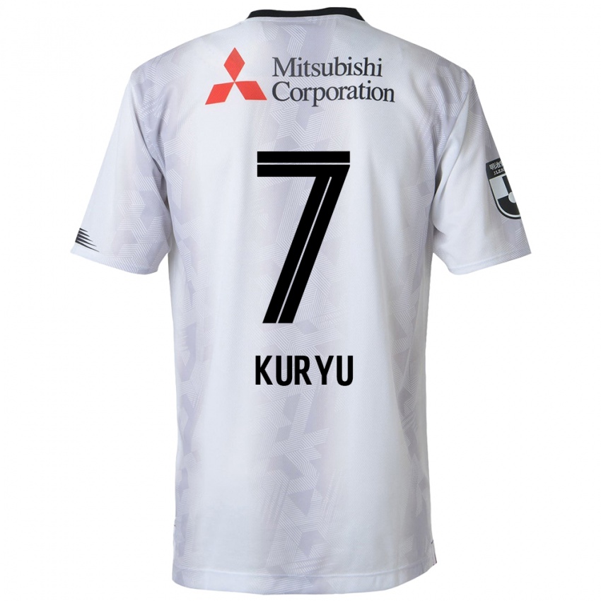 Kinder Kuryu Matsuki #7 Weiß Schwarz Auswärtstrikot Trikot 2024/25 T-Shirt Österreich