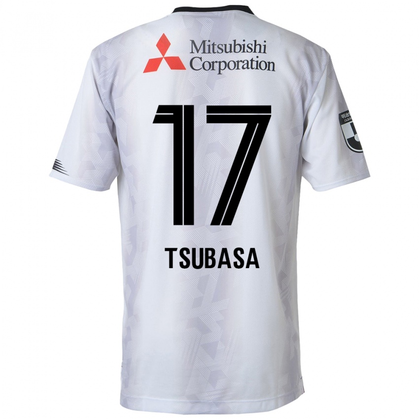 Kinder Tsubasa Terayama #17 Weiß Schwarz Auswärtstrikot Trikot 2024/25 T-Shirt Österreich