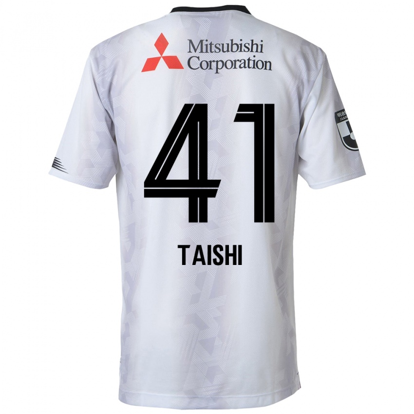 Kinder Taishi Brandon Nozawa #41 Weiß Schwarz Auswärtstrikot Trikot 2024/25 T-Shirt Österreich