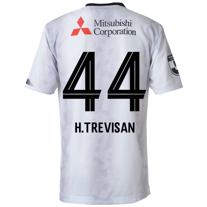 Kinder Henrique Trevisan #44 Weiß Schwarz Auswärtstrikot Trikot 2024/25 T-Shirt Österreich