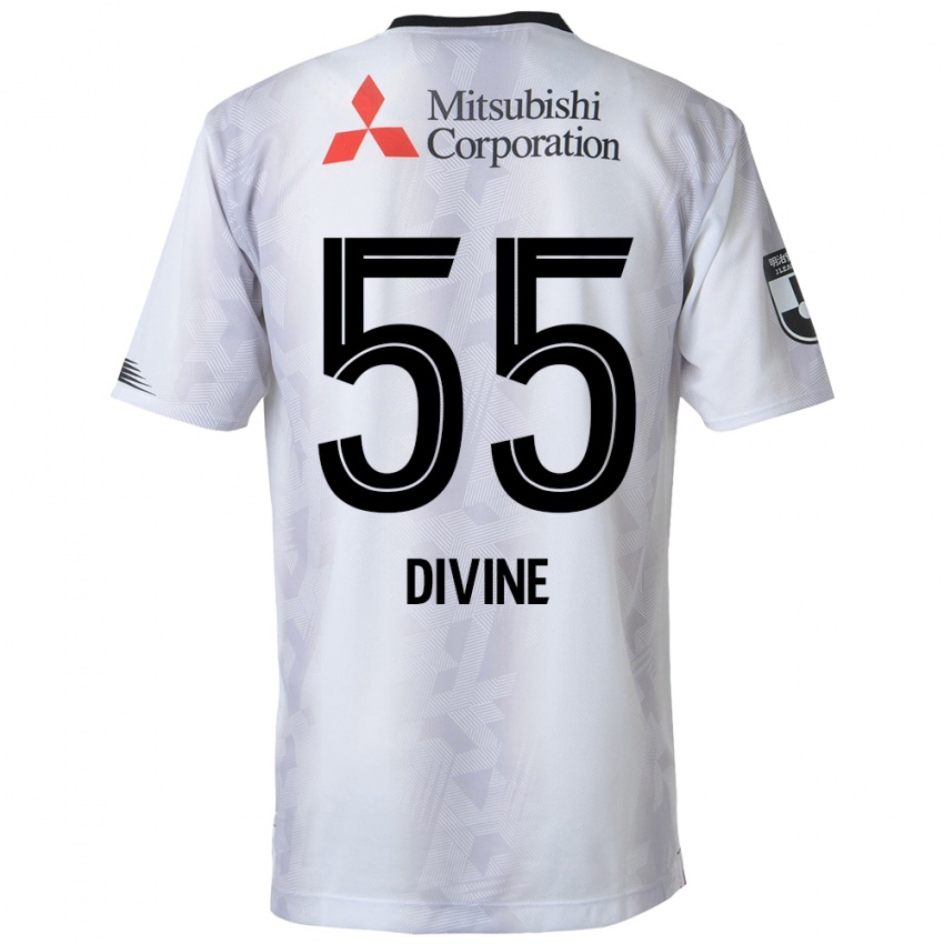 Kinder Divine Chinedu Otani #55 Weiß Schwarz Auswärtstrikot Trikot 2024/25 T-Shirt Österreich