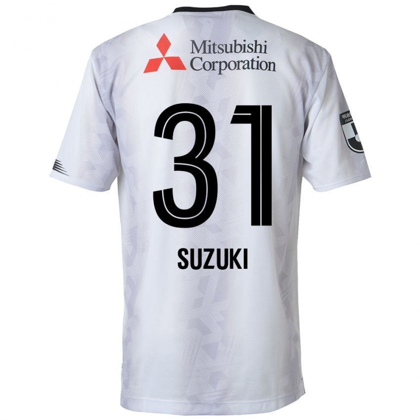 Kinder Kaede Suzuki #31 Weiß Schwarz Auswärtstrikot Trikot 2024/25 T-Shirt Österreich