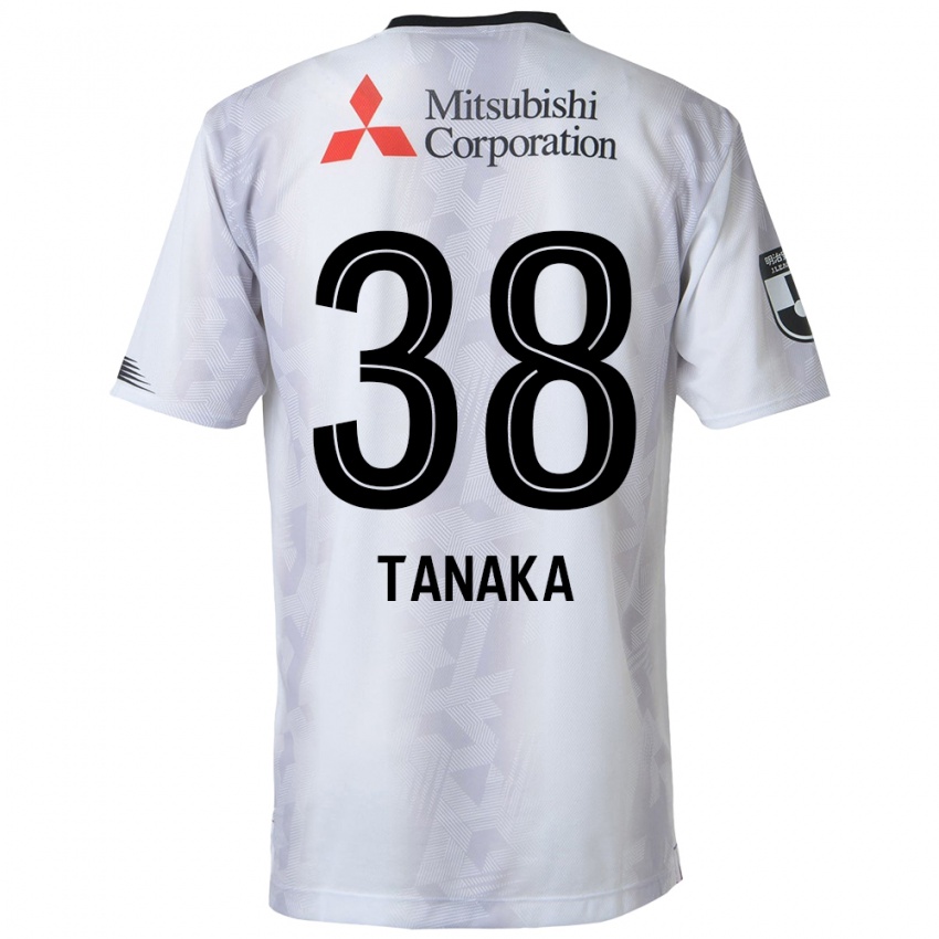 Kinder Kio Tanaka #38 Weiß Schwarz Auswärtstrikot Trikot 2024/25 T-Shirt Österreich