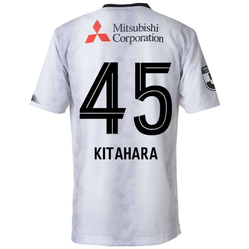 Kinder Maki Kitahara #45 Weiß Schwarz Auswärtstrikot Trikot 2024/25 T-Shirt Österreich