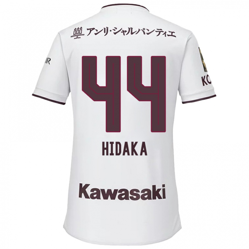 Kinder Mitsuki Hidaka #44 Weiß Rot Auswärtstrikot Trikot 2024/25 T-Shirt Österreich