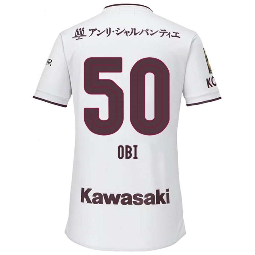 Kinder Powell Obinna Obi #50 Weiß Rot Auswärtstrikot Trikot 2024/25 T-Shirt Österreich