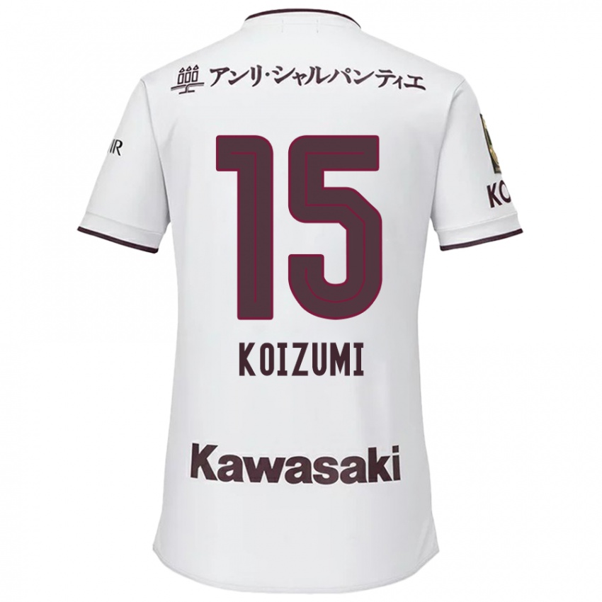 Kinder Fuga Koizumi #15 Weiß Rot Auswärtstrikot Trikot 2024/25 T-Shirt Österreich