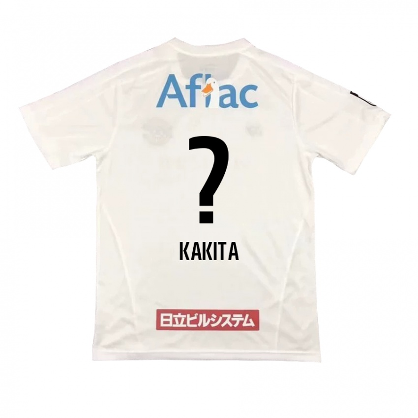 Kinder Yuki Kakita #0 Weiß Schwarz Auswärtstrikot Trikot 2024/25 T-Shirt Österreich