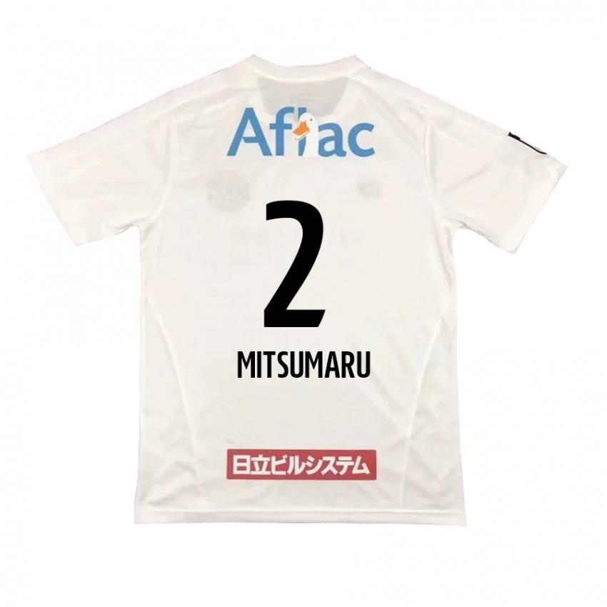 Kinder Hiromu Mitsumaru #2 Weiß Schwarz Auswärtstrikot Trikot 2024/25 T-Shirt Österreich