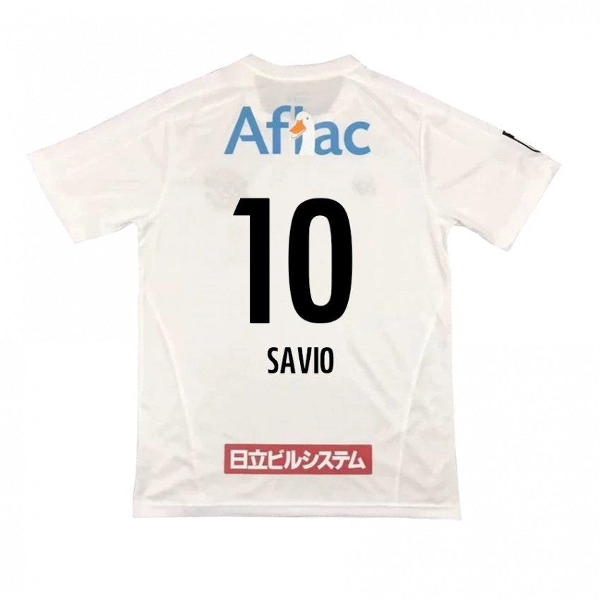 Kinder Matheus Savio #10 Weiß Schwarz Auswärtstrikot Trikot 2024/25 T-Shirt Österreich