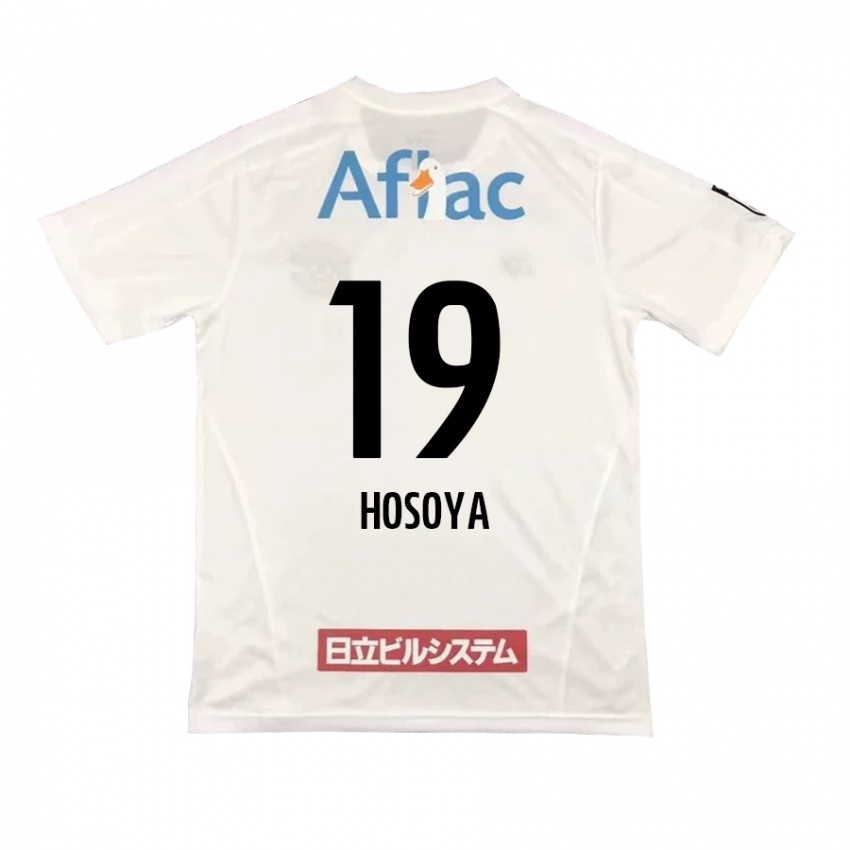 Kinder Mao Hosoya #19 Weiß Schwarz Auswärtstrikot Trikot 2024/25 T-Shirt Österreich