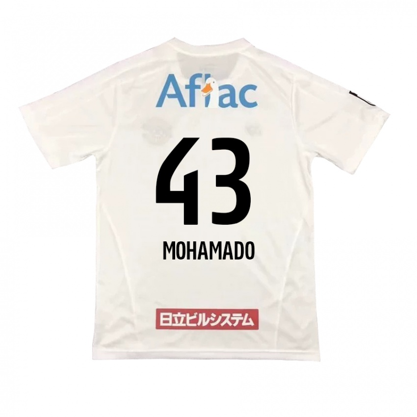 Kinder Faruzansana Mohamado #43 Weiß Schwarz Auswärtstrikot Trikot 2024/25 T-Shirt Österreich