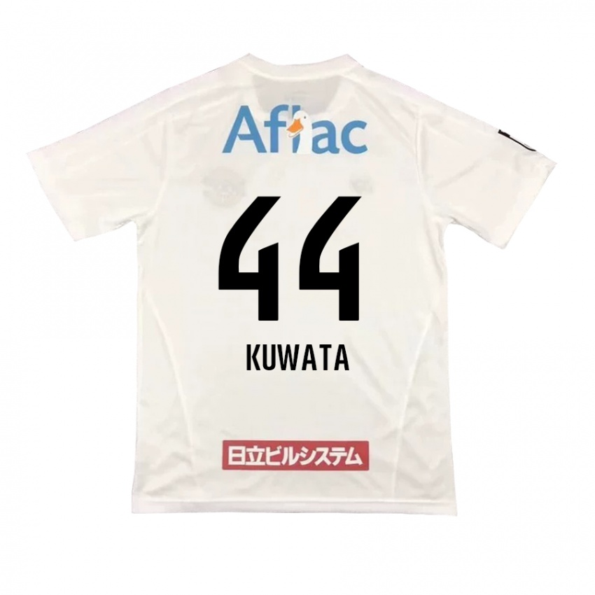 Kinder Taisei Kuwata #44 Weiß Schwarz Auswärtstrikot Trikot 2024/25 T-Shirt Österreich