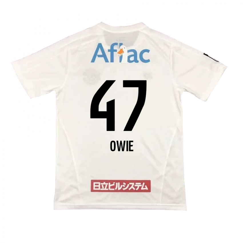 Kinder William Owie #47 Weiß Schwarz Auswärtstrikot Trikot 2024/25 T-Shirt Österreich