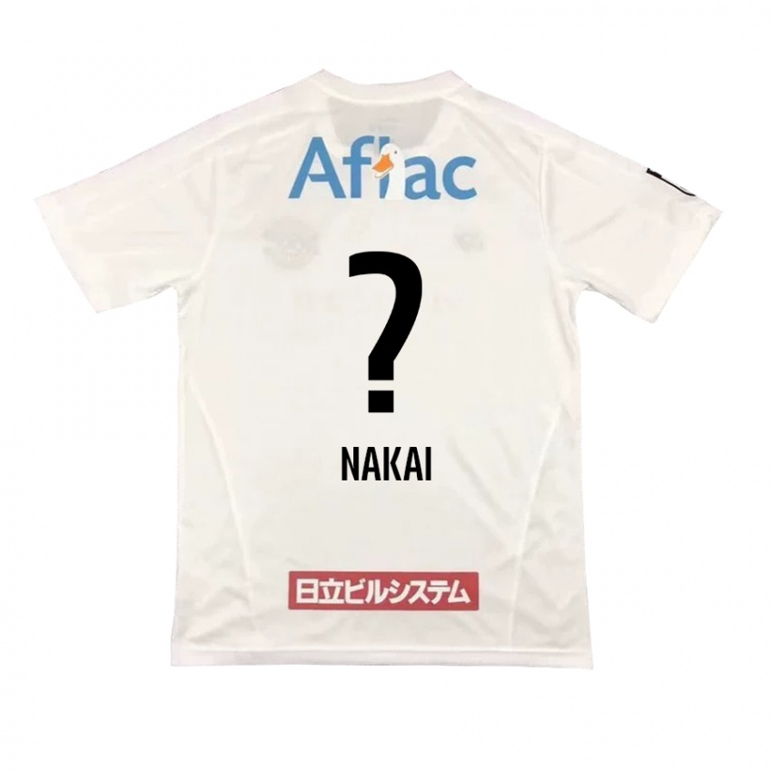 Kinder Yamato Nakai #0 Weiß Schwarz Auswärtstrikot Trikot 2024/25 T-Shirt Österreich