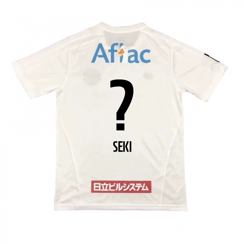 Kinder Yuto Seki #0 Weiß Schwarz Auswärtstrikot Trikot 2024/25 T-Shirt Österreich