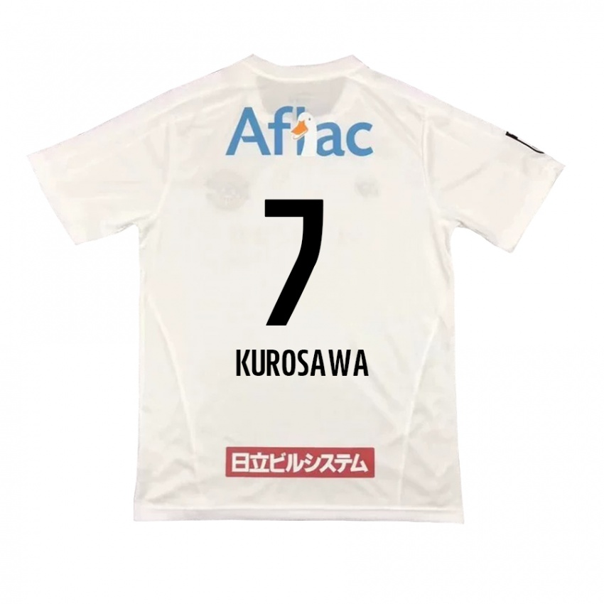 Kinder Shido Kurosawa #7 Weiß Schwarz Auswärtstrikot Trikot 2024/25 T-Shirt Österreich