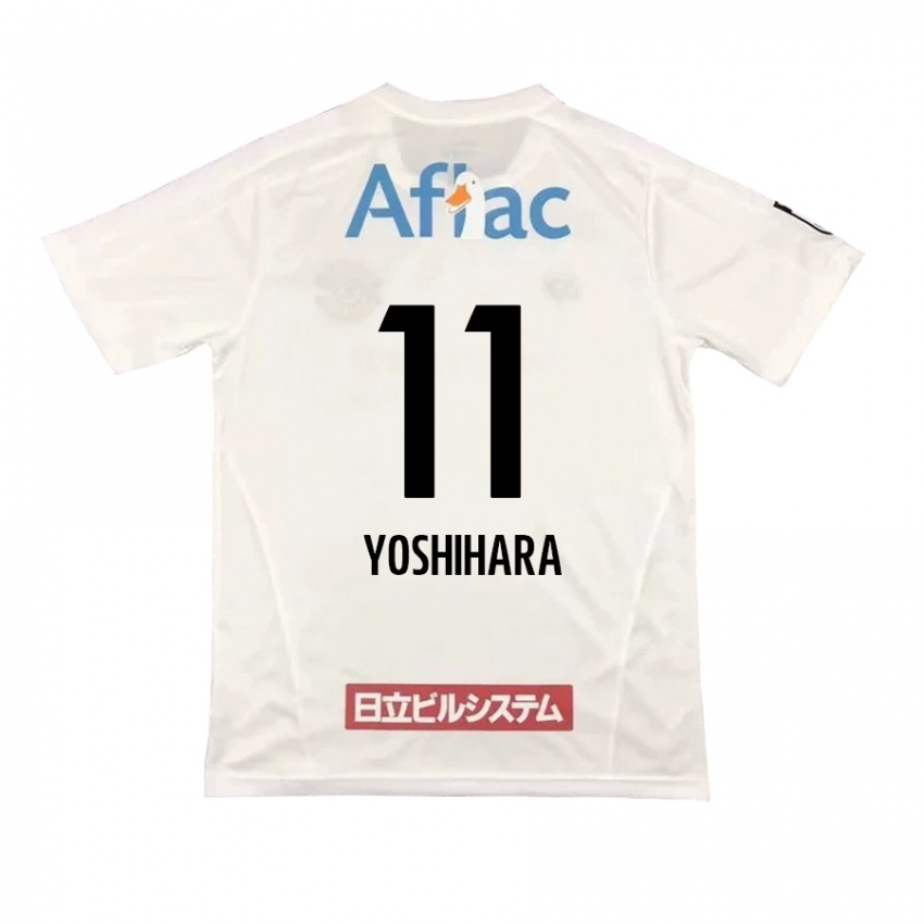 Kinder Futo Yoshihara #11 Weiß Schwarz Auswärtstrikot Trikot 2024/25 T-Shirt Österreich