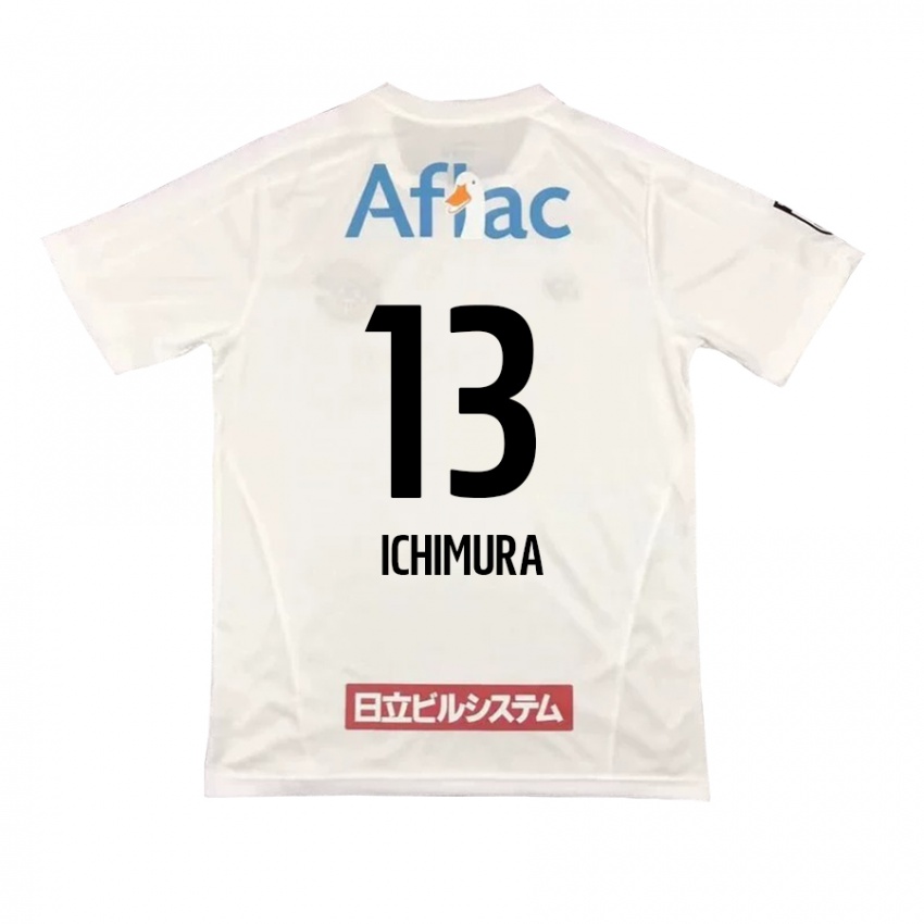 Kinder Ken Ichimura #13 Weiß Schwarz Auswärtstrikot Trikot 2024/25 T-Shirt Österreich