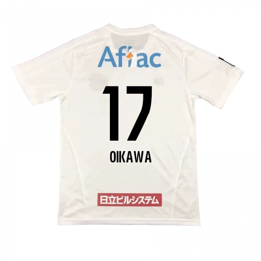 Kinder Koki Oikawa #17 Weiß Schwarz Auswärtstrikot Trikot 2024/25 T-Shirt Österreich