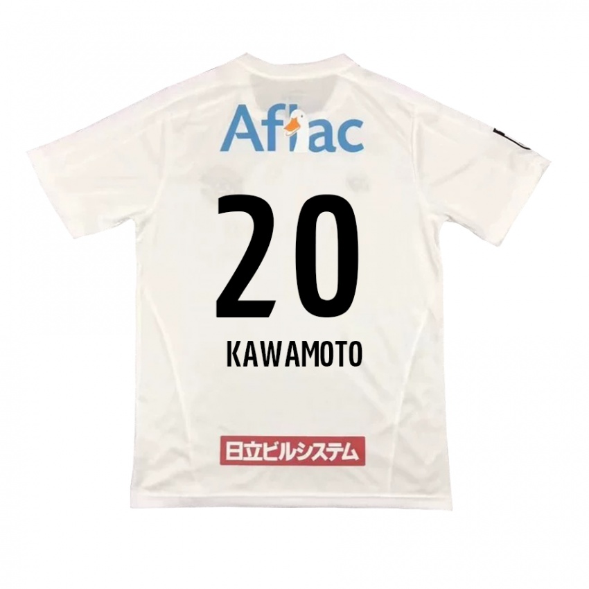 Kinder Daizen Kawamoto #20 Weiß Schwarz Auswärtstrikot Trikot 2024/25 T-Shirt Österreich