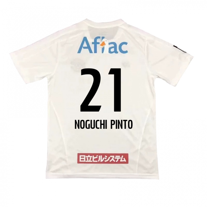 Kinder Amato Noguchi Pinto #21 Weiß Schwarz Auswärtstrikot Trikot 2024/25 T-Shirt Österreich