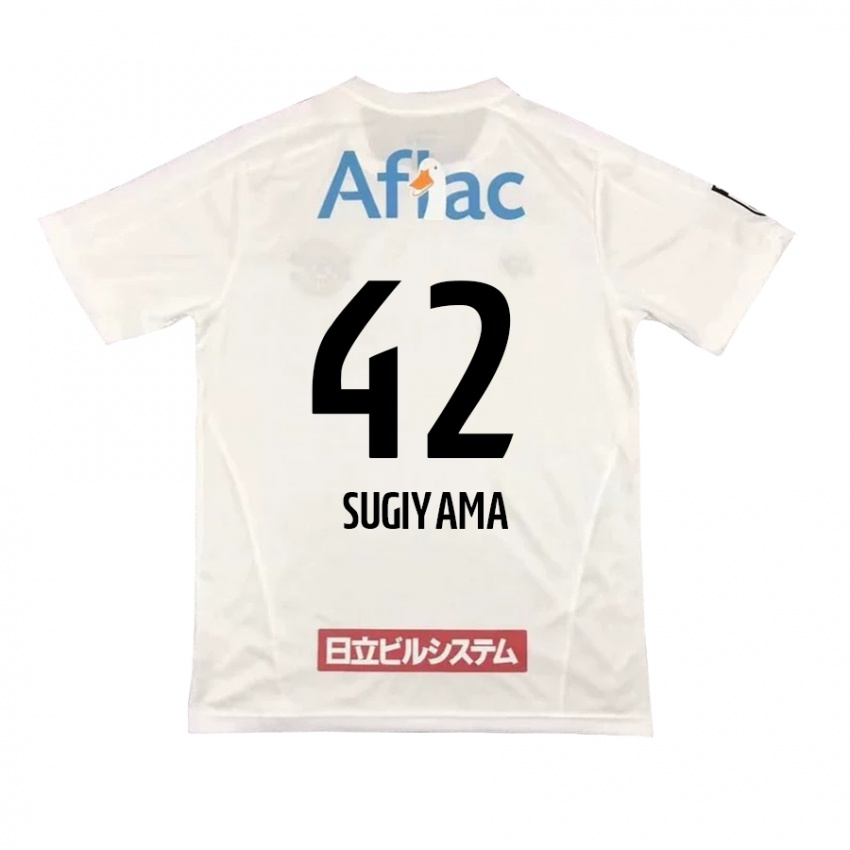 Kinder Shunnosuke Sugiyama #42 Weiß Schwarz Auswärtstrikot Trikot 2024/25 T-Shirt Österreich