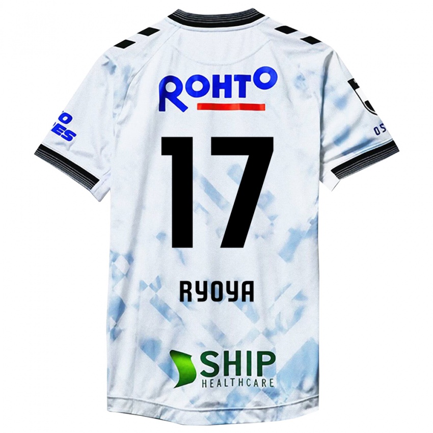 Kinder Ryoya Yamashita #17 Weiß Schwarz Auswärtstrikot Trikot 2024/25 T-Shirt Österreich