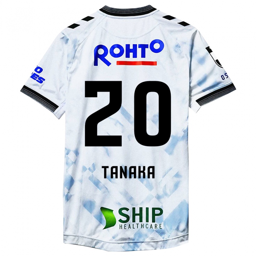 Kinder Hyoga Tanaka #20 Weiß Schwarz Auswärtstrikot Trikot 2024/25 T-Shirt Österreich