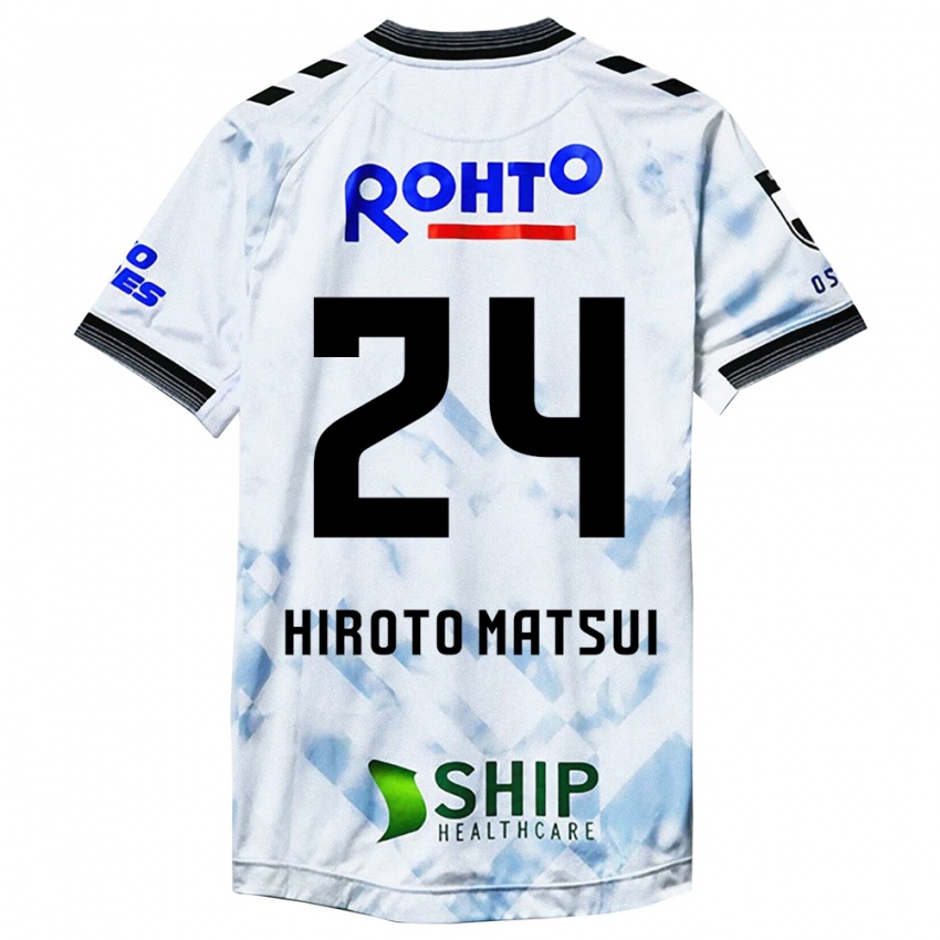 Kinder Elijah Hiroto Matsui #24 Weiß Schwarz Auswärtstrikot Trikot 2024/25 T-Shirt Österreich