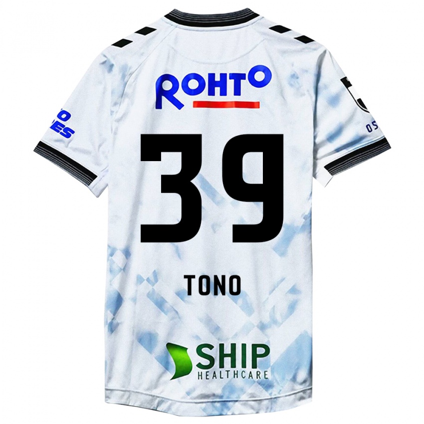 Kinder Taiki Tono #39 Weiß Schwarz Auswärtstrikot Trikot 2024/25 T-Shirt Österreich