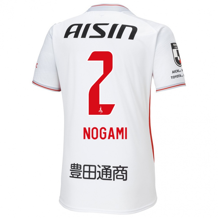 Kinder Yuki Nogami #2 Weiß Gelb Rot Auswärtstrikot Trikot 2024/25 T-Shirt Österreich