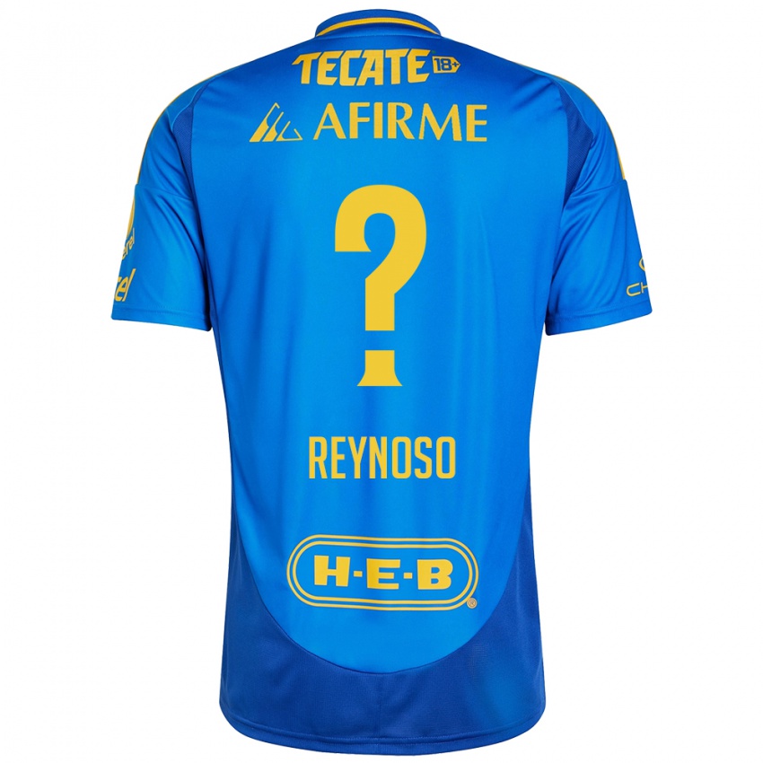 Kinder Omar Reynoso #0 Blau Gelb Auswärtstrikot Trikot 2024/25 T-Shirt Österreich