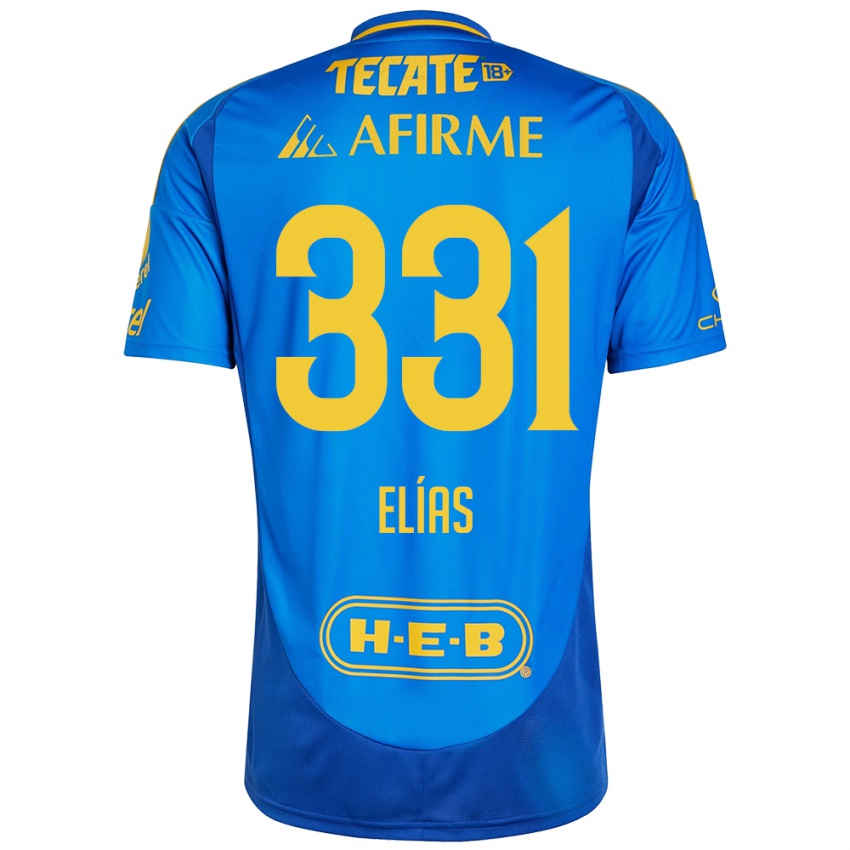 Kinder Bruno Elías #331 Blau Gelb Auswärtstrikot Trikot 2024/25 T-Shirt Österreich