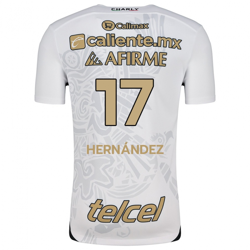 Kinder Rubén Hernández #17 Weiß Schwarz Auswärtstrikot Trikot 2024/25 T-Shirt Österreich