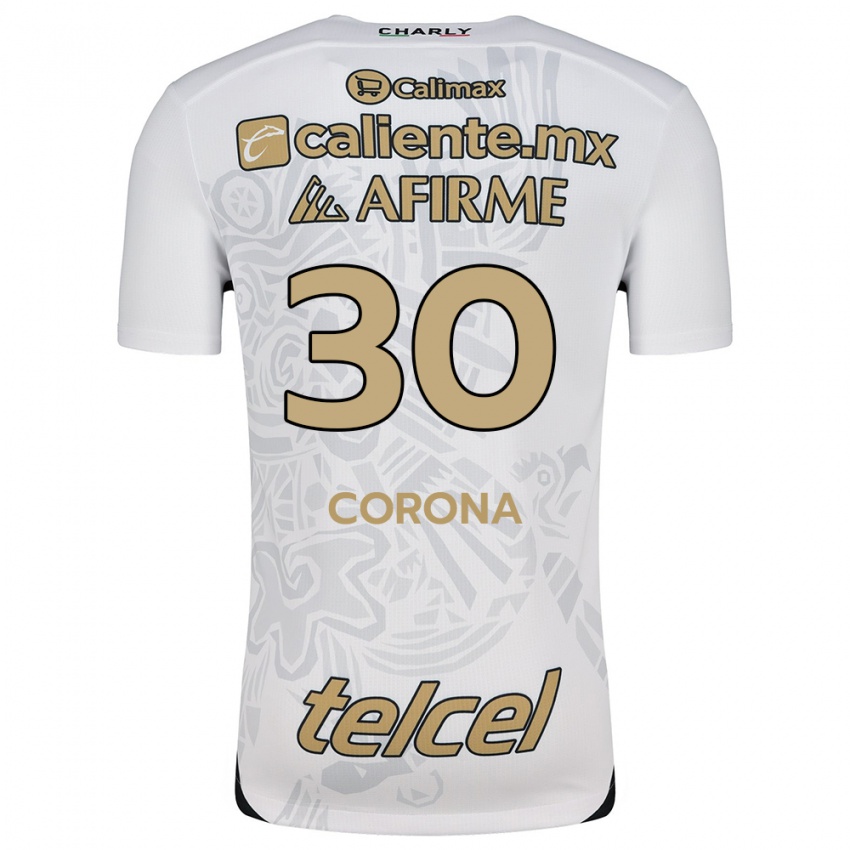 Kinder Jesús Corona #30 Weiß Schwarz Auswärtstrikot Trikot 2024/25 T-Shirt Österreich