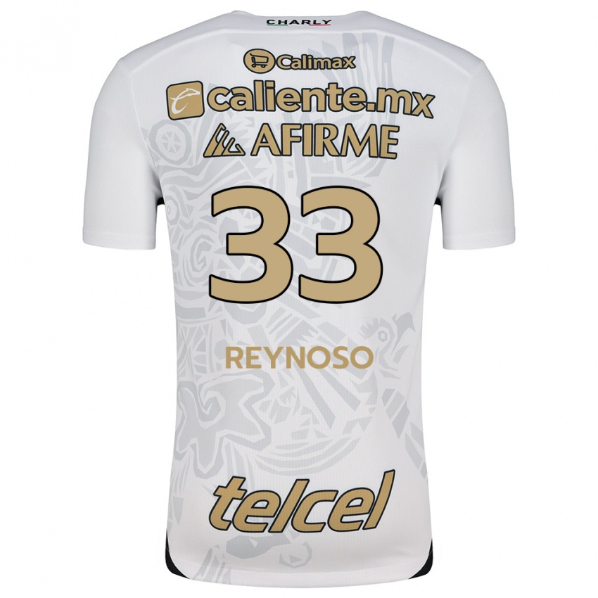 Kinder Emanuel Reynoso #33 Weiß Schwarz Auswärtstrikot Trikot 2024/25 T-Shirt Österreich