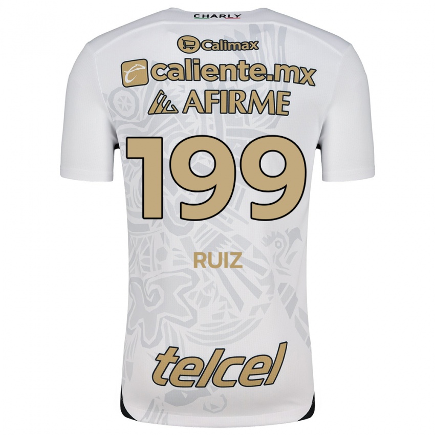 Kinder Emilio Ruiz #199 Weiß Schwarz Auswärtstrikot Trikot 2024/25 T-Shirt Österreich