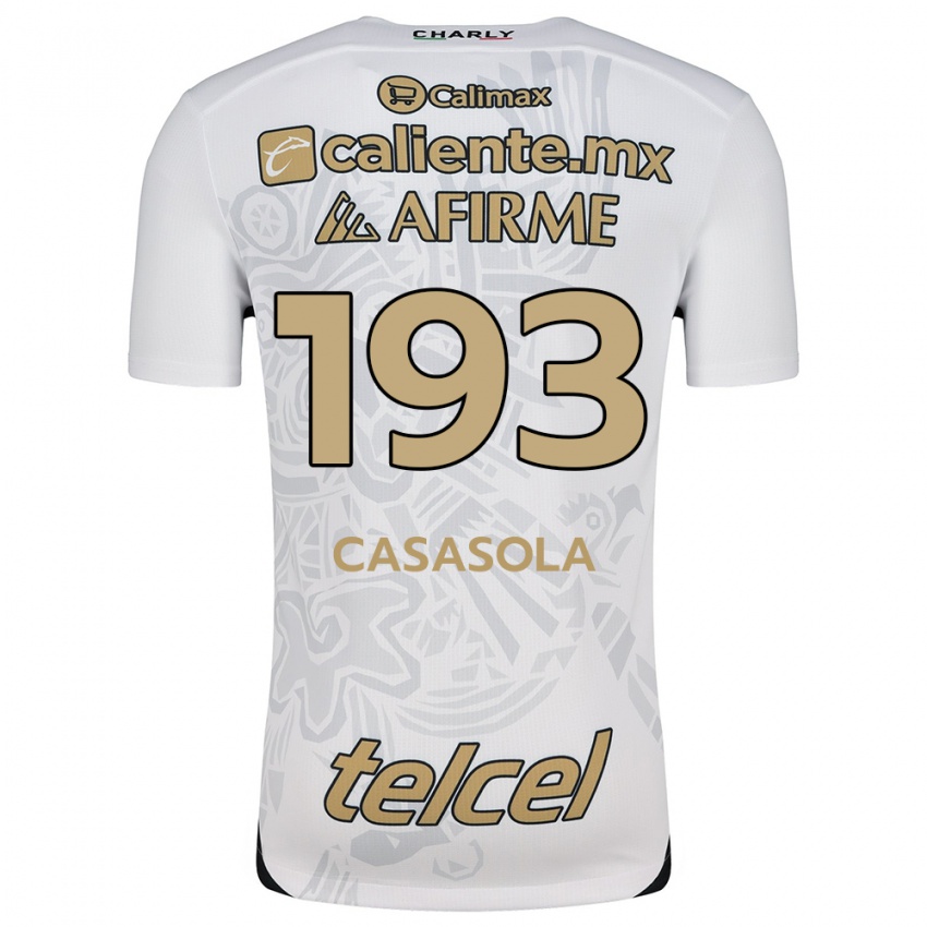 Kinder Axel Casasola #193 Weiß Schwarz Auswärtstrikot Trikot 2024/25 T-Shirt Österreich