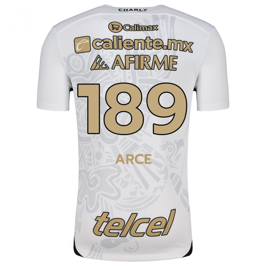 Kinder Diego Arce #189 Weiß Schwarz Auswärtstrikot Trikot 2024/25 T-Shirt Österreich