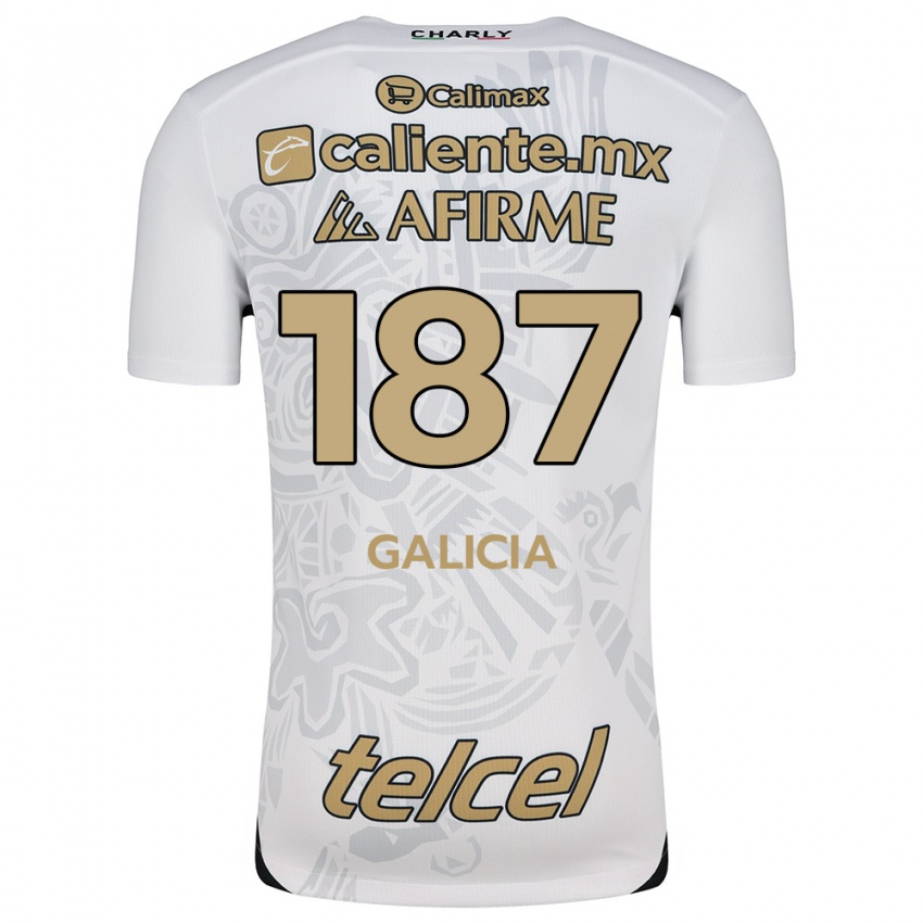 Kinder Carlos Galicia #187 Weiß Schwarz Auswärtstrikot Trikot 2024/25 T-Shirt Österreich