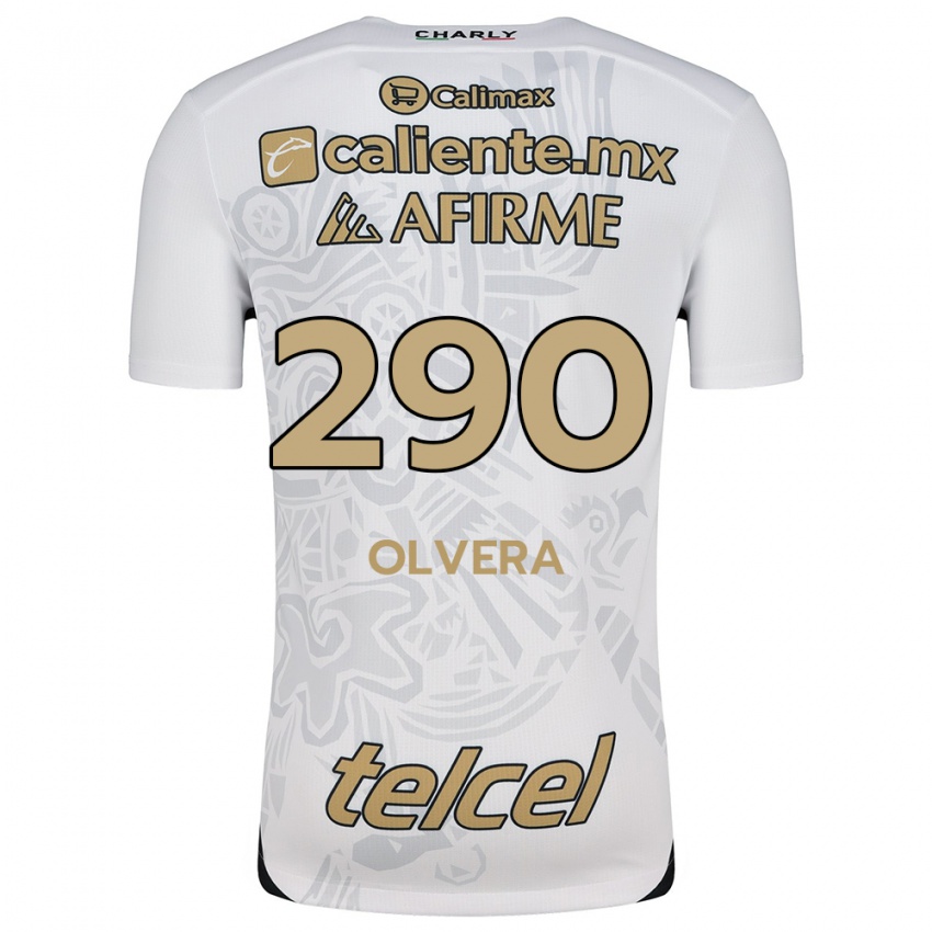 Kinder Ian Olvera #290 Weiß Schwarz Auswärtstrikot Trikot 2024/25 T-Shirt Österreich